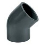Metric PVC Elbow 45 Deg 160mm