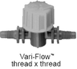 Antelco Vari-Flow Valve Black 10-32 Thread X Thread