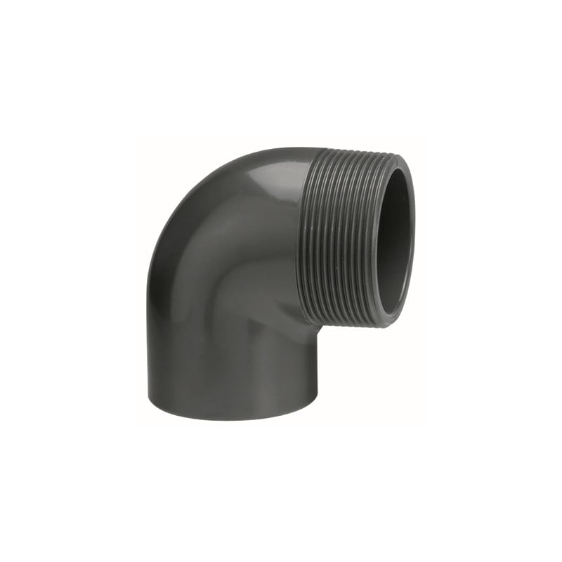 Metric PVC Elbows 90 Degrees Plain to Male Thread