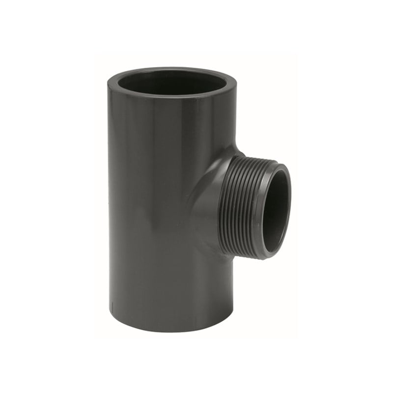 Metric PVC Plain to Male Threaded Tees