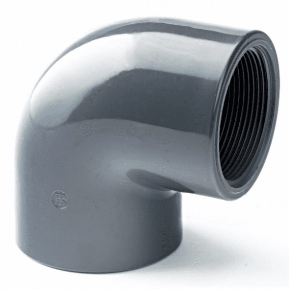 Metric PVC Elbows 90 Degrees Plain to Female Thread
