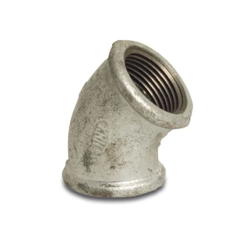 Galvanised Steel Elbows 45 Degrees